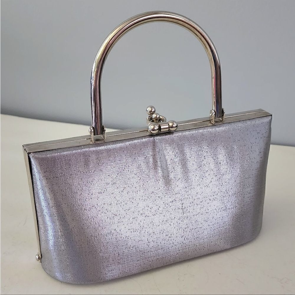 Preston & York silver metallic handbag